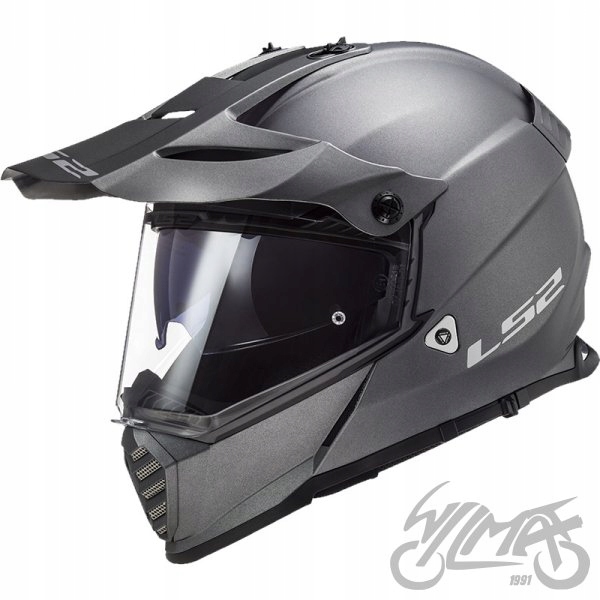 PRILBA LS2 MX436 PIONEER EVO MATNÁ TITANOVÁ, XL ZADARMO