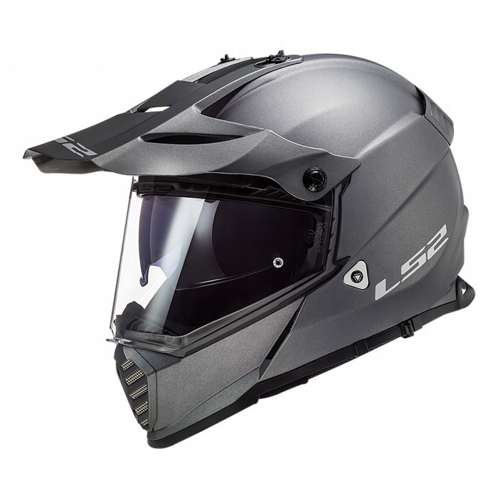 Prilba LS2 MX436 PIONEER EVO MATNÁ TITÁNOVÁ