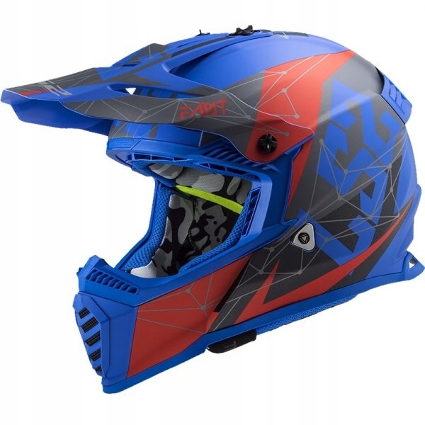 PRILBA LS2 MX437 FAST EVO ALPHA BLUE ENDURO CROSS S