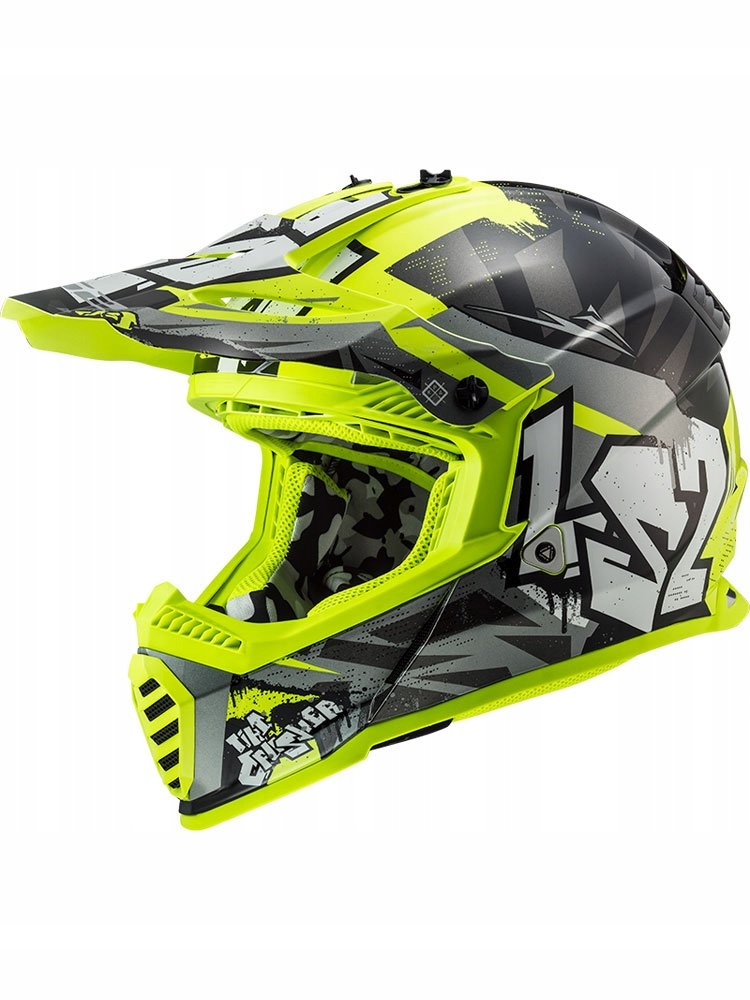 PRILBA LS2 MX437 FAST EVO DRTIČ ČIERNE ŽLTÁ VEĽKOSŤ M