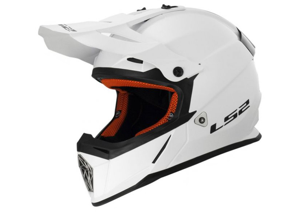 PRILBA LS2 MX437 FAST EVO MINI SOLID WHITE r.S