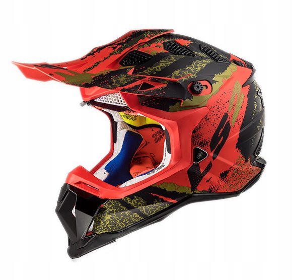 KASK LS2 MX470 SUBVERTER CLAW MATNÁ ČIERNA ČERVENÁ XL