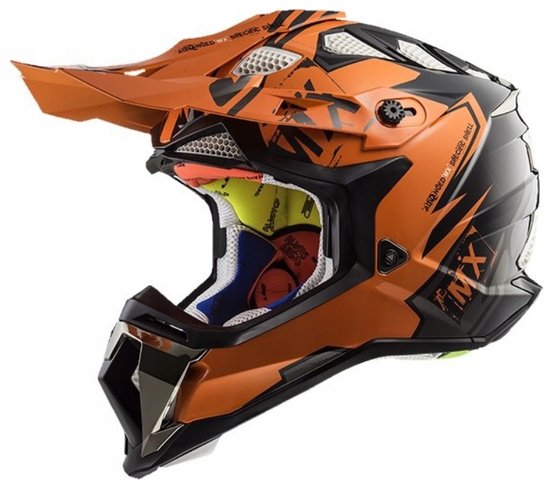 KASK LS2 MX470 SUBVERTER EMPEROR BLACK ORANGE M