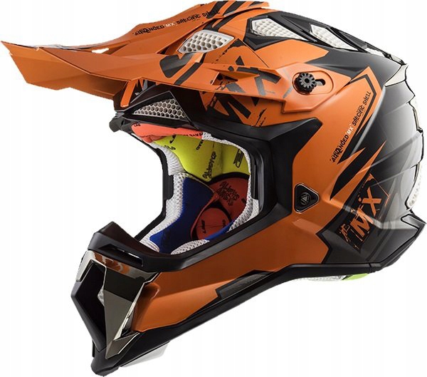 KASK LS2 MX470 SUBVERTER EMPEROR ČIERNY ORANŽ XXL