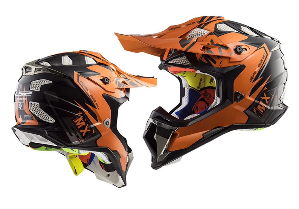 LS2 MX470 SUBVERTER EMPEROR ORANGE XXL PRILBA NOVINKA