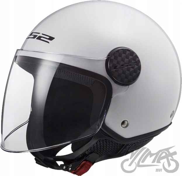 LS2 OF558 SPHERE SOLID WHITE r.S JET OTVORENÁ PRILBA