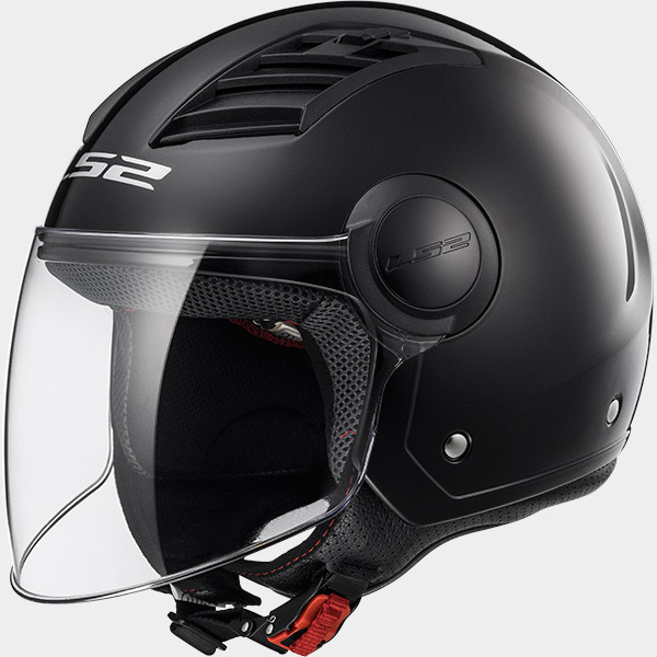 PRILBA LS2 OF562 AIRFLOW L TUHÁ ČIERNA M + ZADARMO