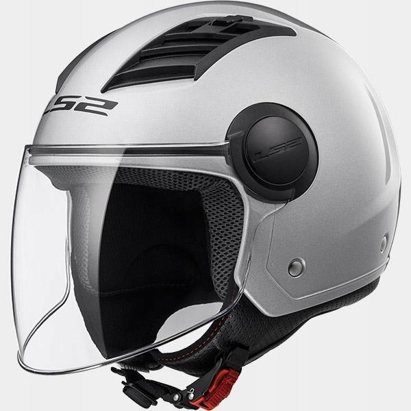 PRILBA LS2 OF562 AIRFLOW L SOLID SILVER L + ZADARMO