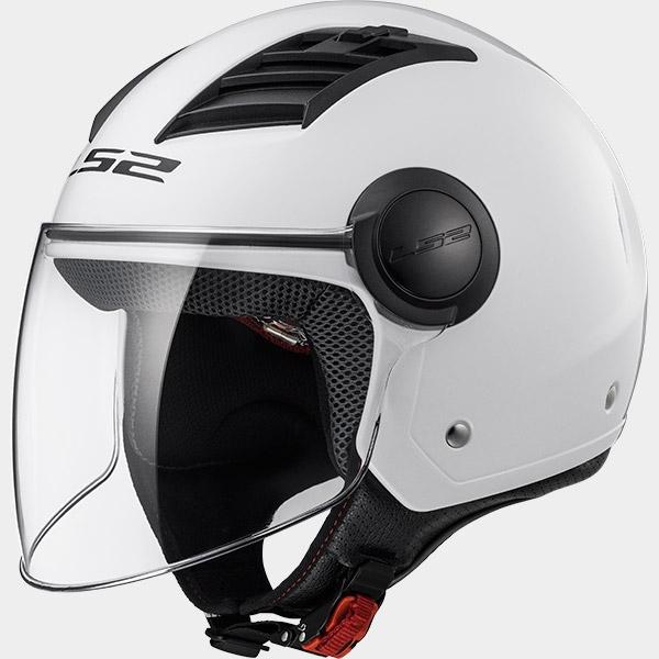 PRILBA LS2 OF562 AIRFLOW L TUHÁ BIELA L + ZADARMO