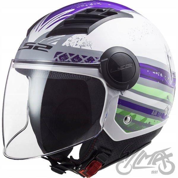 LS2 OF562 AIRFLOW HELMET RONNIE TITANIUM VIOLET r.S