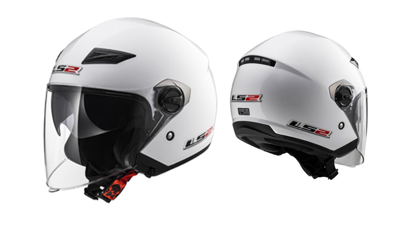 PRILBA LS2 OF569.2 TRACK SOLID WHITE r. XS ZADARMO