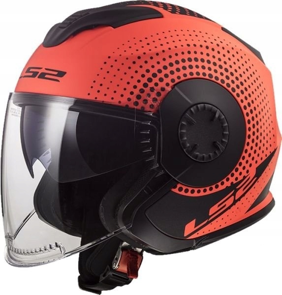 PRILBA LS2 OF570 VERSO SPIN MATNÁ FLUO ORANŽOVÁ L 60CM