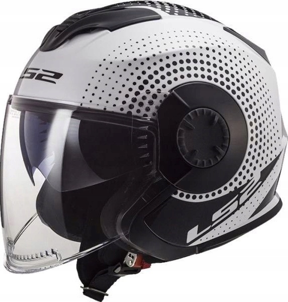 Prilba LS2 OF570 VERSO BIELA ČIERNA ČIERNA veľkosť XL