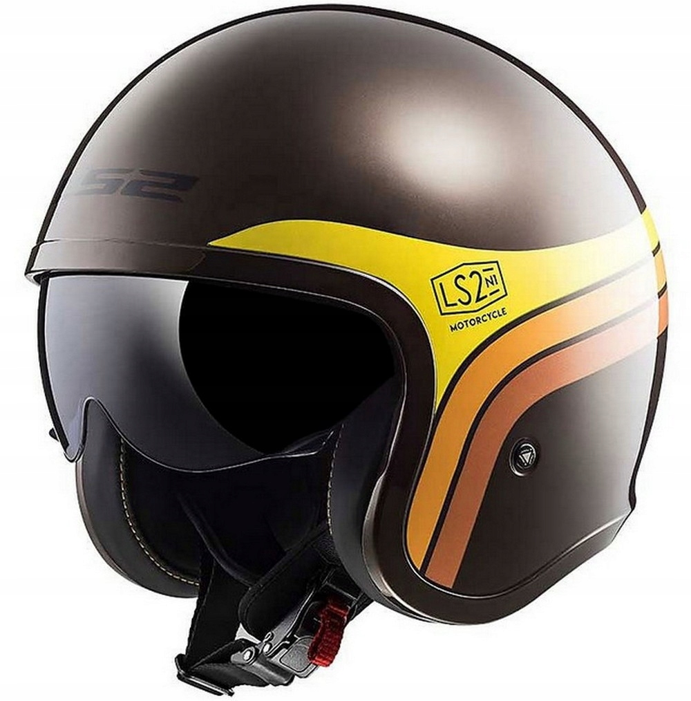 PRILBA LS2 OF599 SPFIRE SUNRISE BROWN ORANGE JET r.L