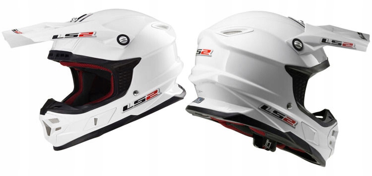 Prilba LS2 OFF-ROAD MX456 SINGLE MONO WHITE