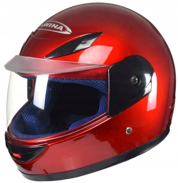 MINI PRILBA DETSKÁ ČERVENÁ LESKOVÁ QUAD CROS MOTO