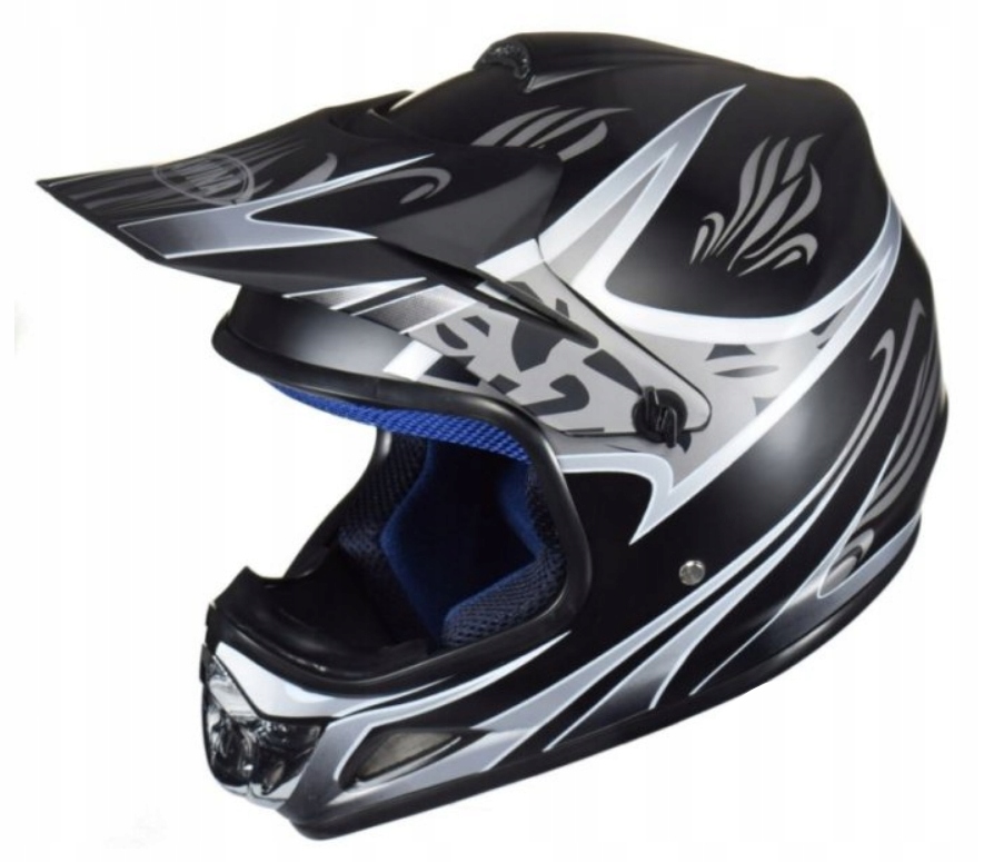 MINI ENDURO PRILBA 47-48 cm TN-8696 ČIERNY MAT