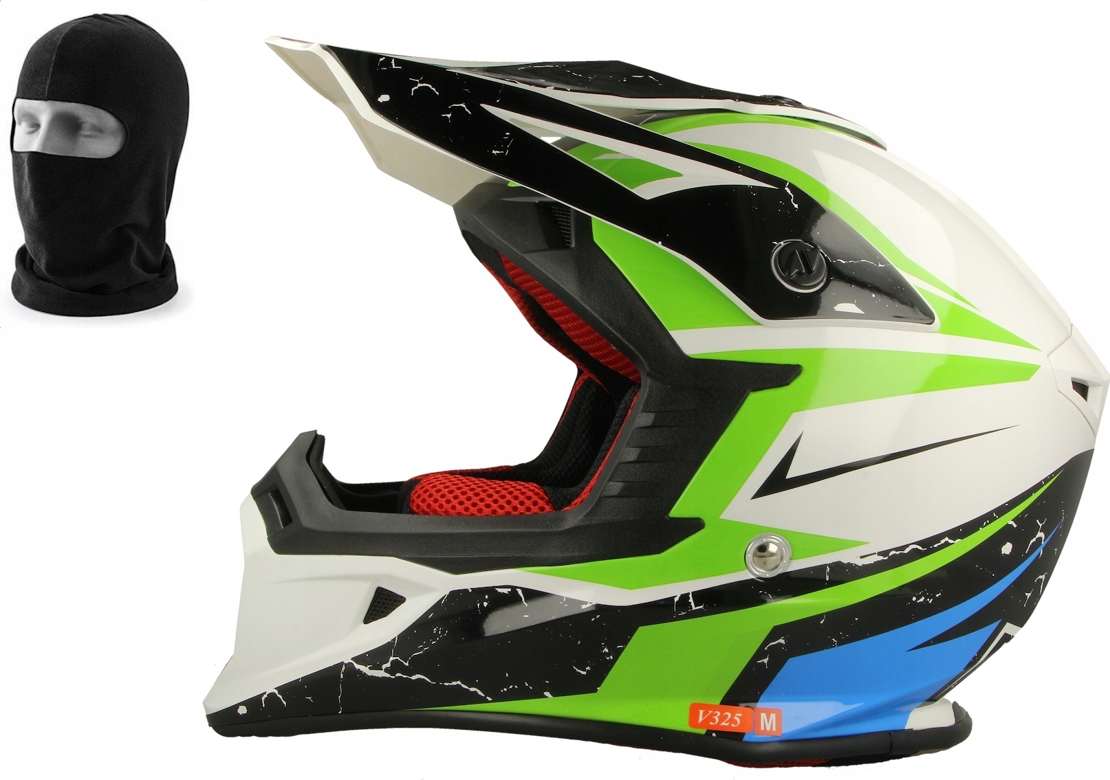 PRILBA MOTO CROSS VCAN V325 + BALACLAVA Veľkosť: XL