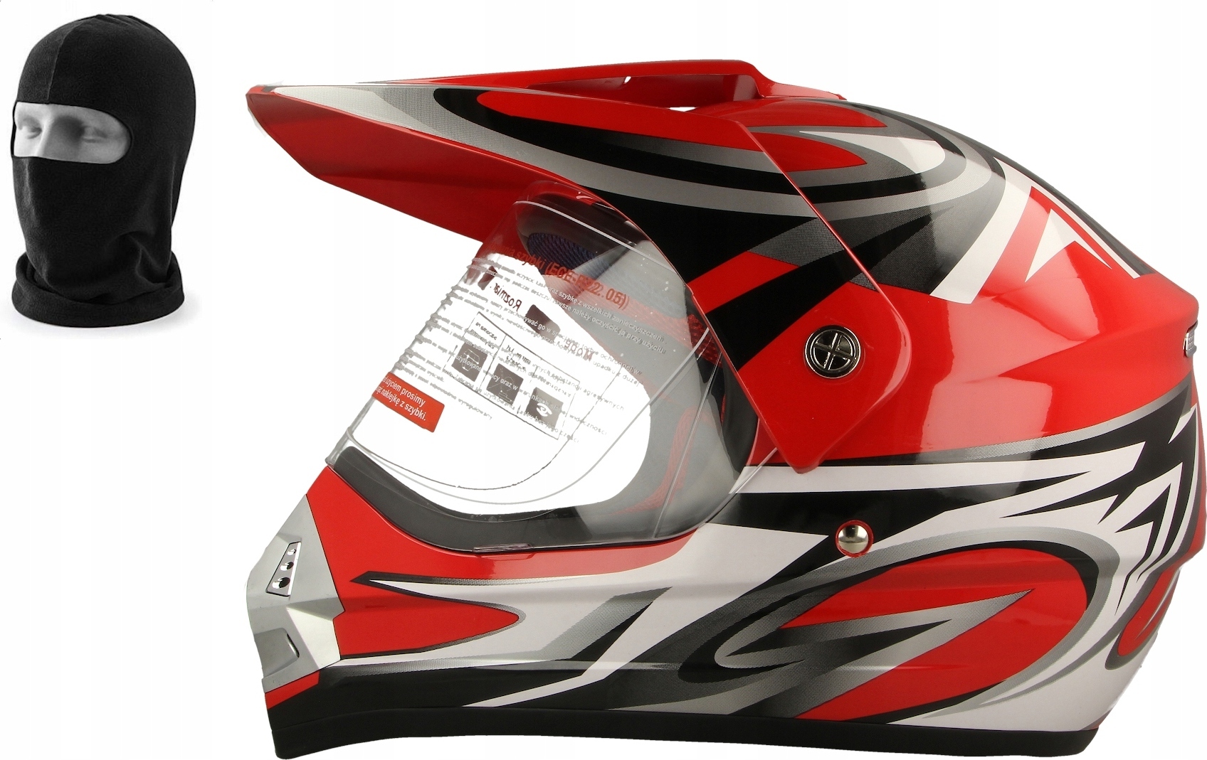 PRILBA MOTO CROSS VCAN V340 + BALACLAVA Veľkosť: XL