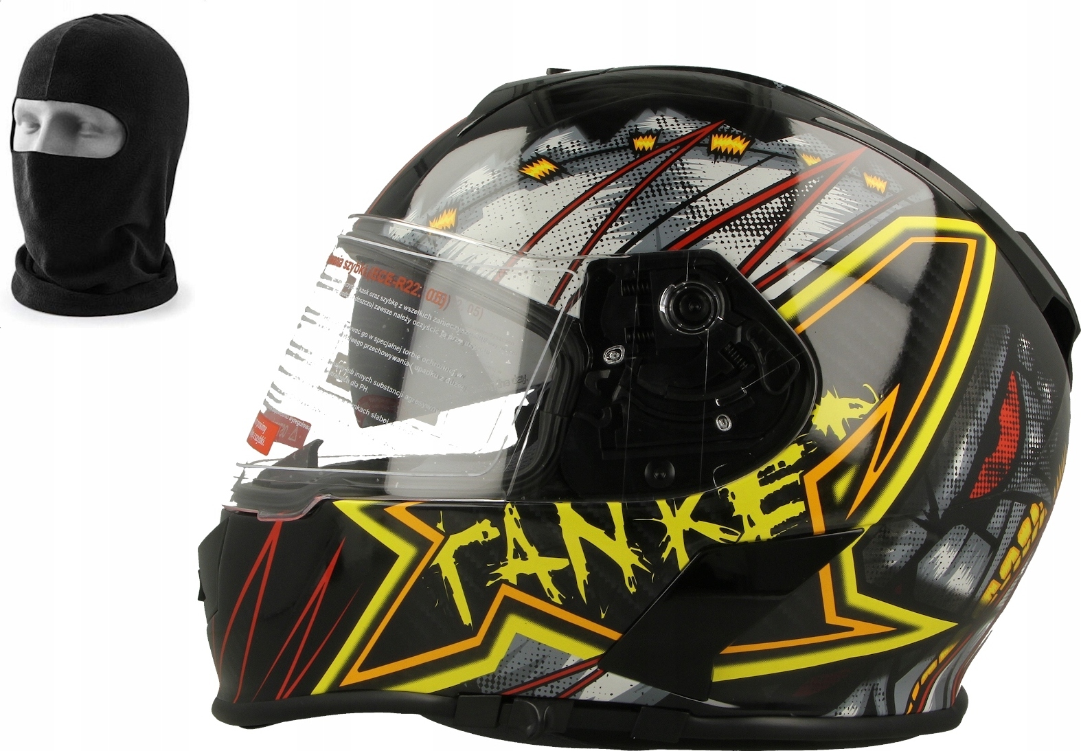 PLNÁ MOTO PRILBA V126 + BALACLAVA Veľkosť: XS