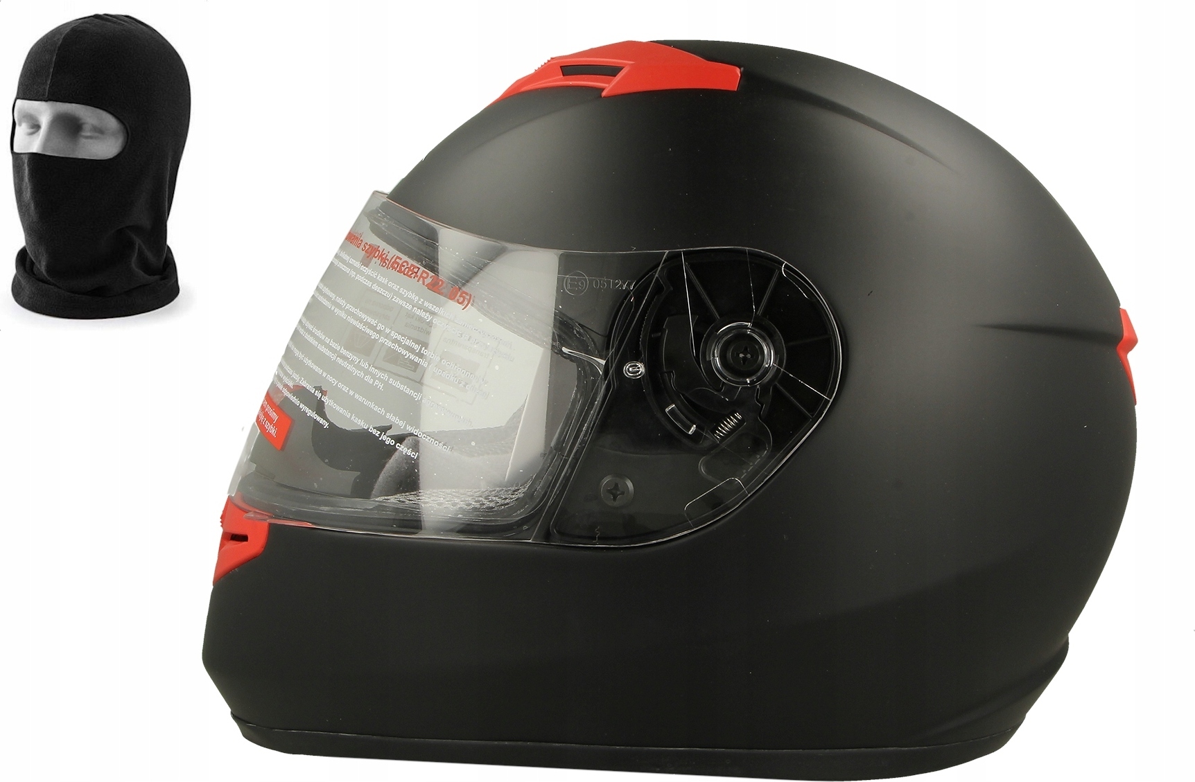 VCAN V121 PLNÁ MOTO PRILBA + BALACLAVA Veľkosť: L.
