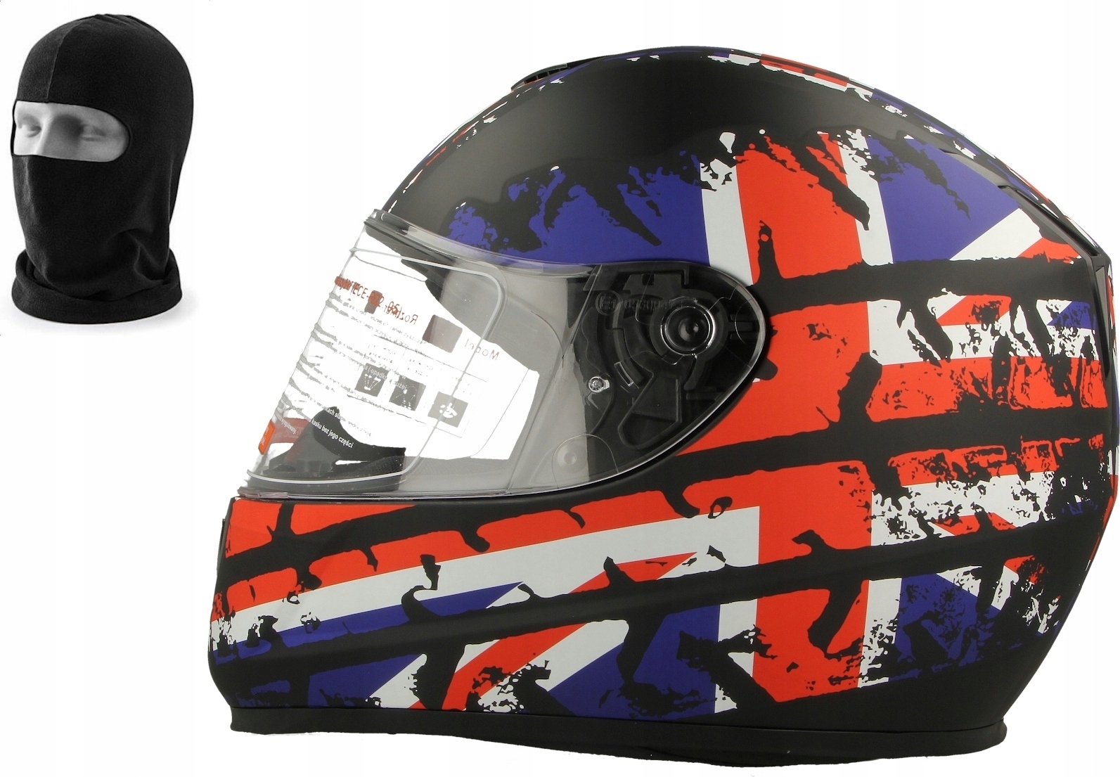 VCAN V159 PLNÁ MOTO PRILBA + BALACLAVA Veľkosť: XL