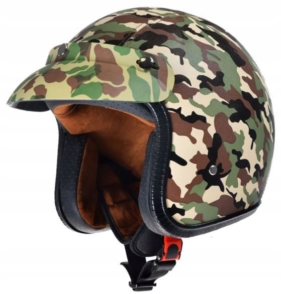 PRILBA NA MOTOCYKLE OTVORENÁ SKÚTRE KHAKI XL WROCŁAW