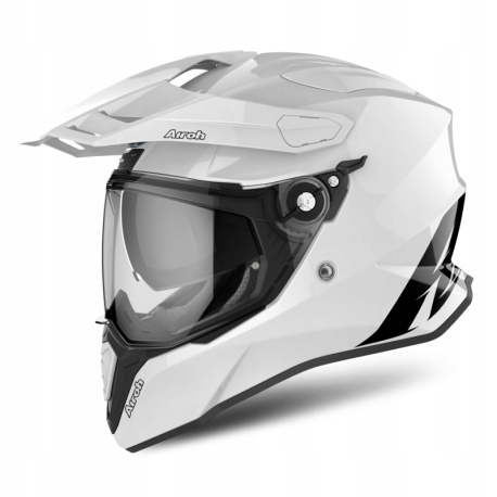 PRILBA NA MOTOCYKLY AIROH COMMANDER WHITE GLOSS S