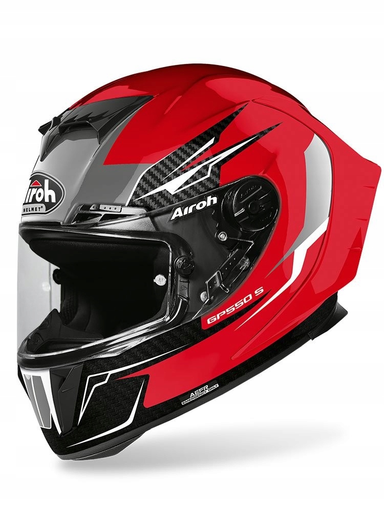 PRILBA NA MOTOCYKLE AIROH GP550 S VENOM RED GLOSS S