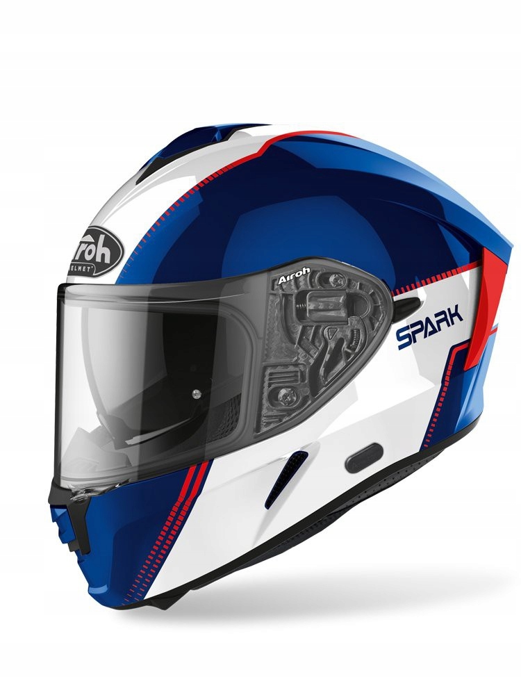PRILBA NA MOTOCYKLE AIROH SPARK FLOW BLUE / RED GLOSS S