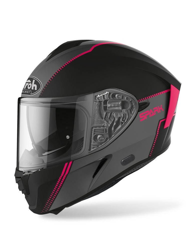 MOTOCYKLOVÁ PRILBA AIROH SPARK FLOW PINK MATNÁ XS
