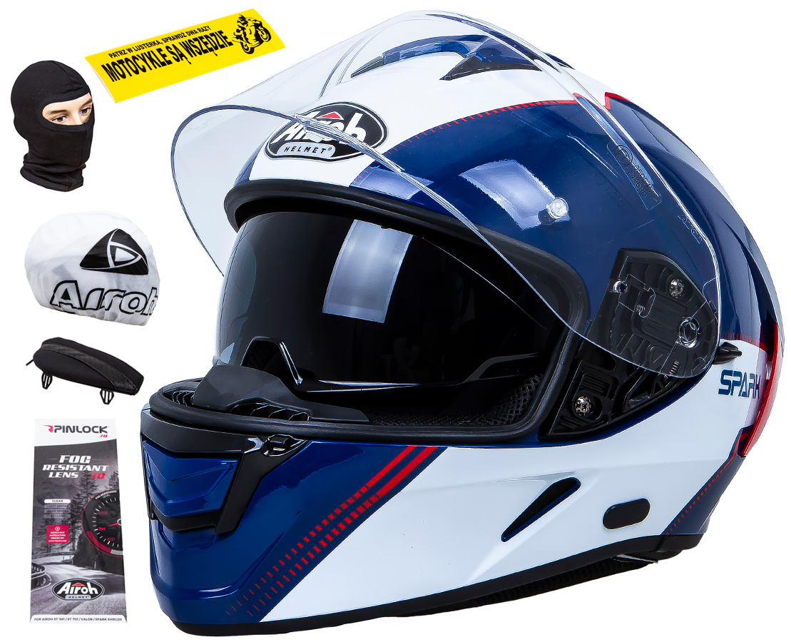 PRILBA NA MOTOCYKLE AIROH SPARK FLOW S BLENDA PINLOCK