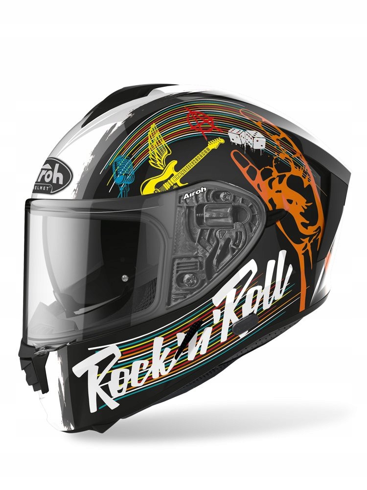 PRILBA NA MOTOCYKLE AIROH SPARK ROCK N ROLL ČIERNA L