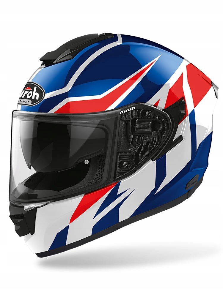 PRILBA NA MOTOCYKLE AIROH ST501 FROST BLUE / RED M