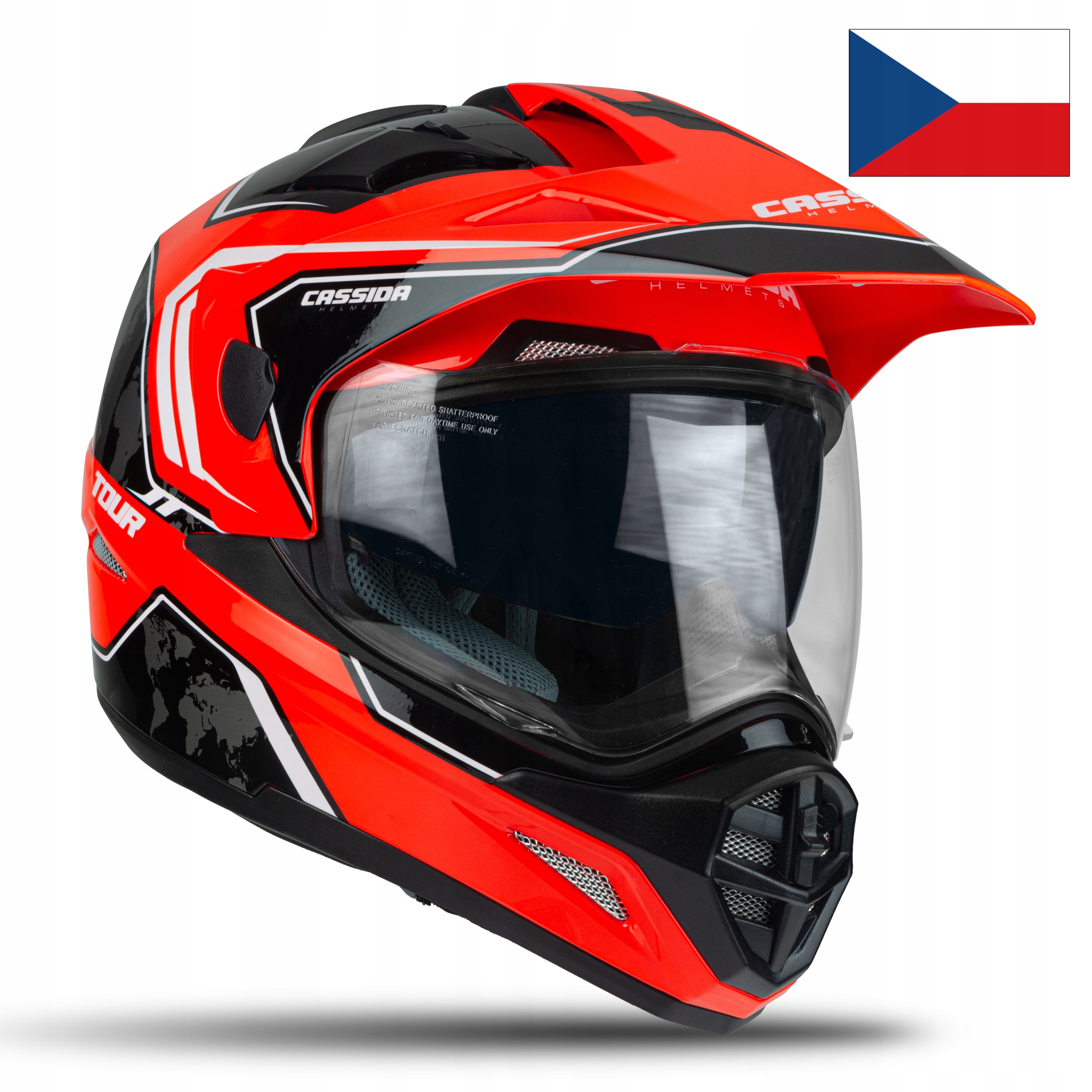 PRILBA NA CROSS CASSIDA MOTOCYKLU + XS BALACLAVA -37%