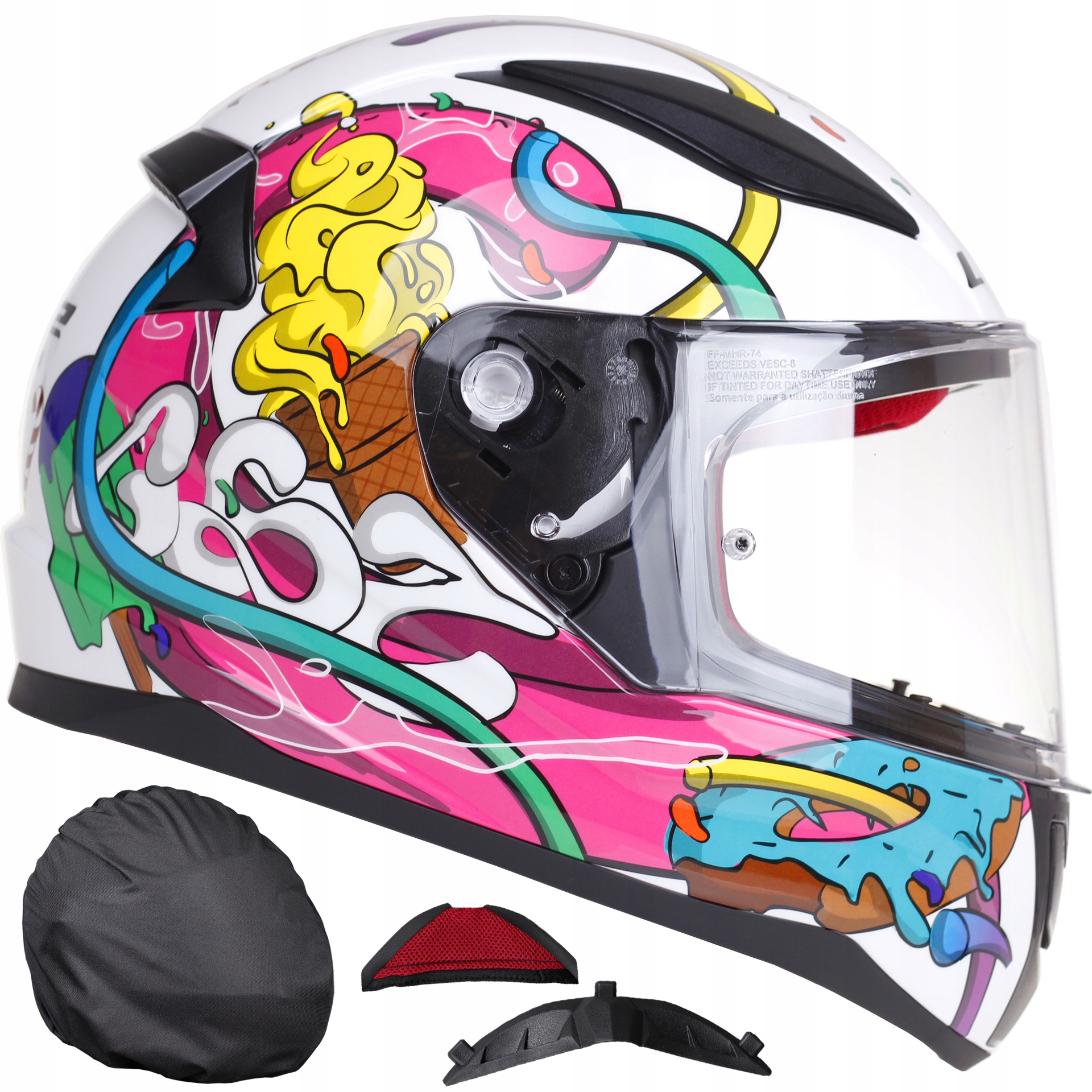 DETSKÁ MOTOCYKLOVÁ PRILBA LS2 RAPID MINI CRAZYPOP