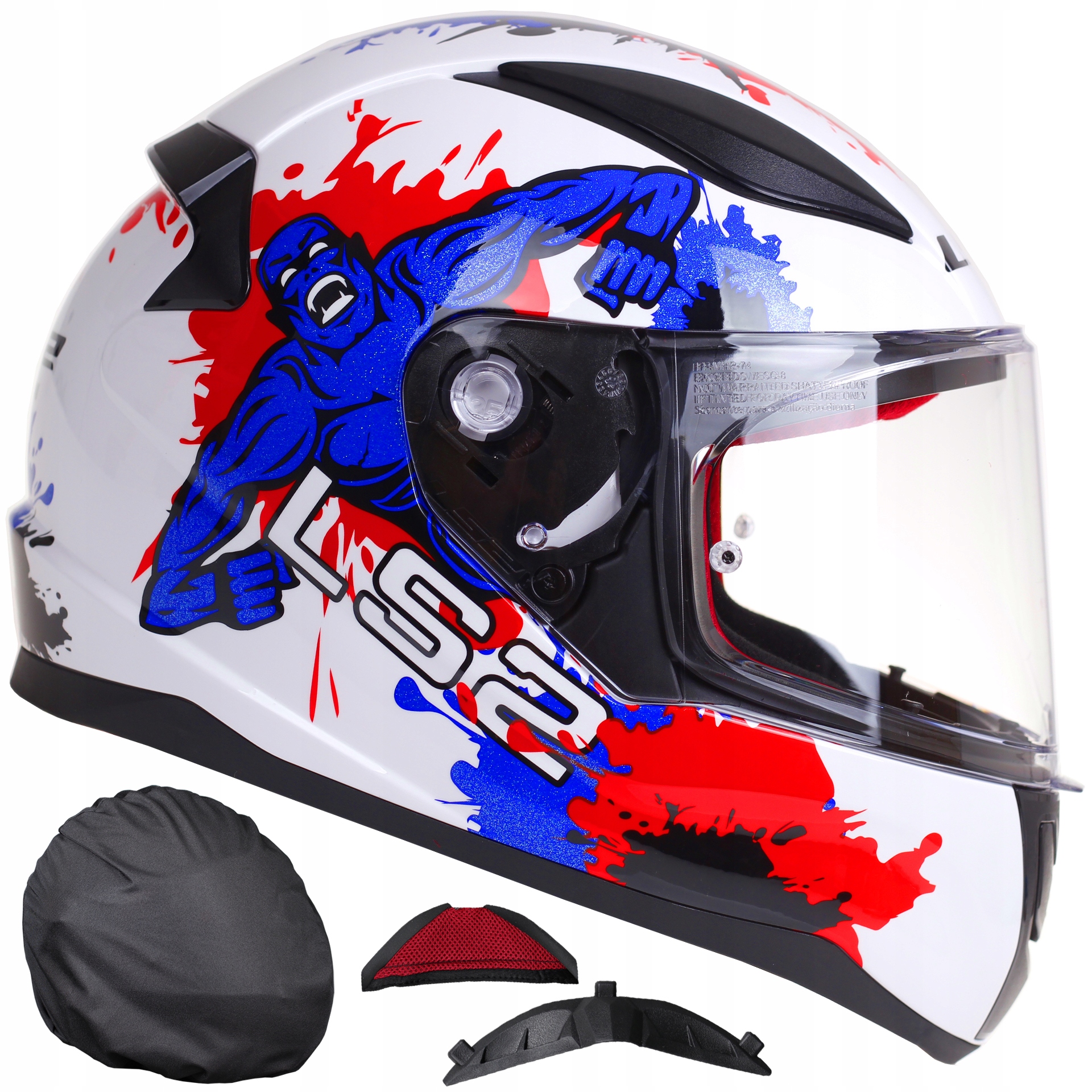 DETSKÁ MOTOCYKLOVÁ PRILBA LS2 RAPID MINI MOSTER