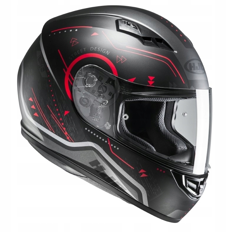 PRILBA NA MOTOCYKLE HJC CS-15 SAFA ČIERNA / ČERVENÁ M