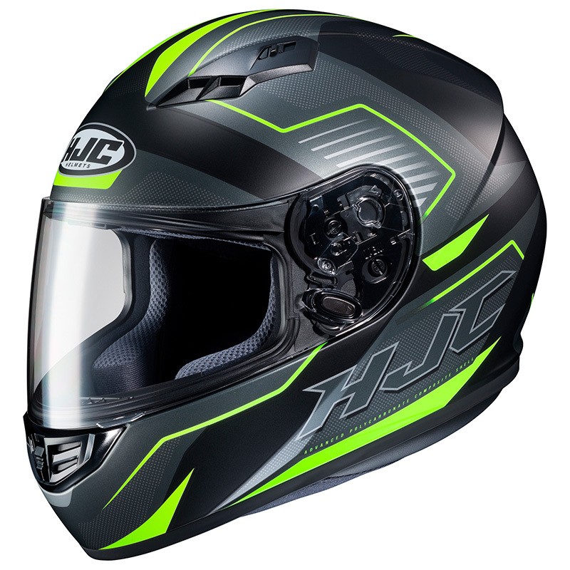 MOTOCYKLOVÁ PRILBA HJC CS-15 TRION ČIERNA / ZELENÁ XL