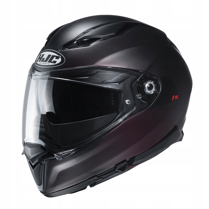 MOTOCYKLOVÁ PRILBA HJC F70 SAMOS ČIERNA / ČERVENÁ M