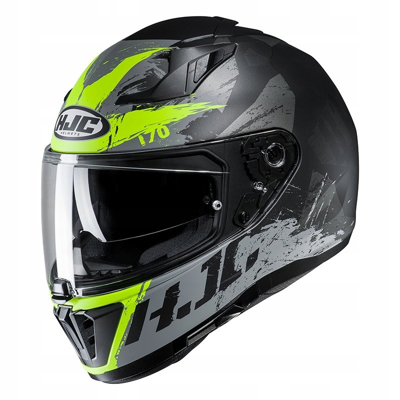 MOTOCYKLOVÁ PRILBA HJC I70 RIAS ČIERNA / FLO ZELENÁ XL
