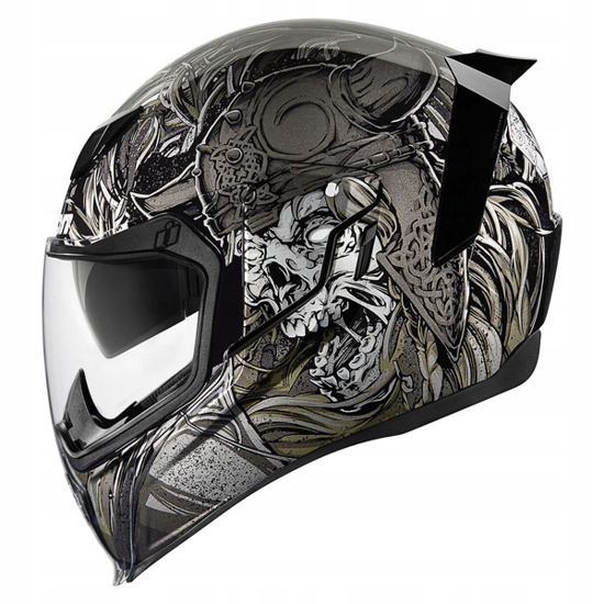 IKONA MOTOCYKLOVEJ PRILBY VARIANT DVOJNÁSOBNÍK ČIERNY M