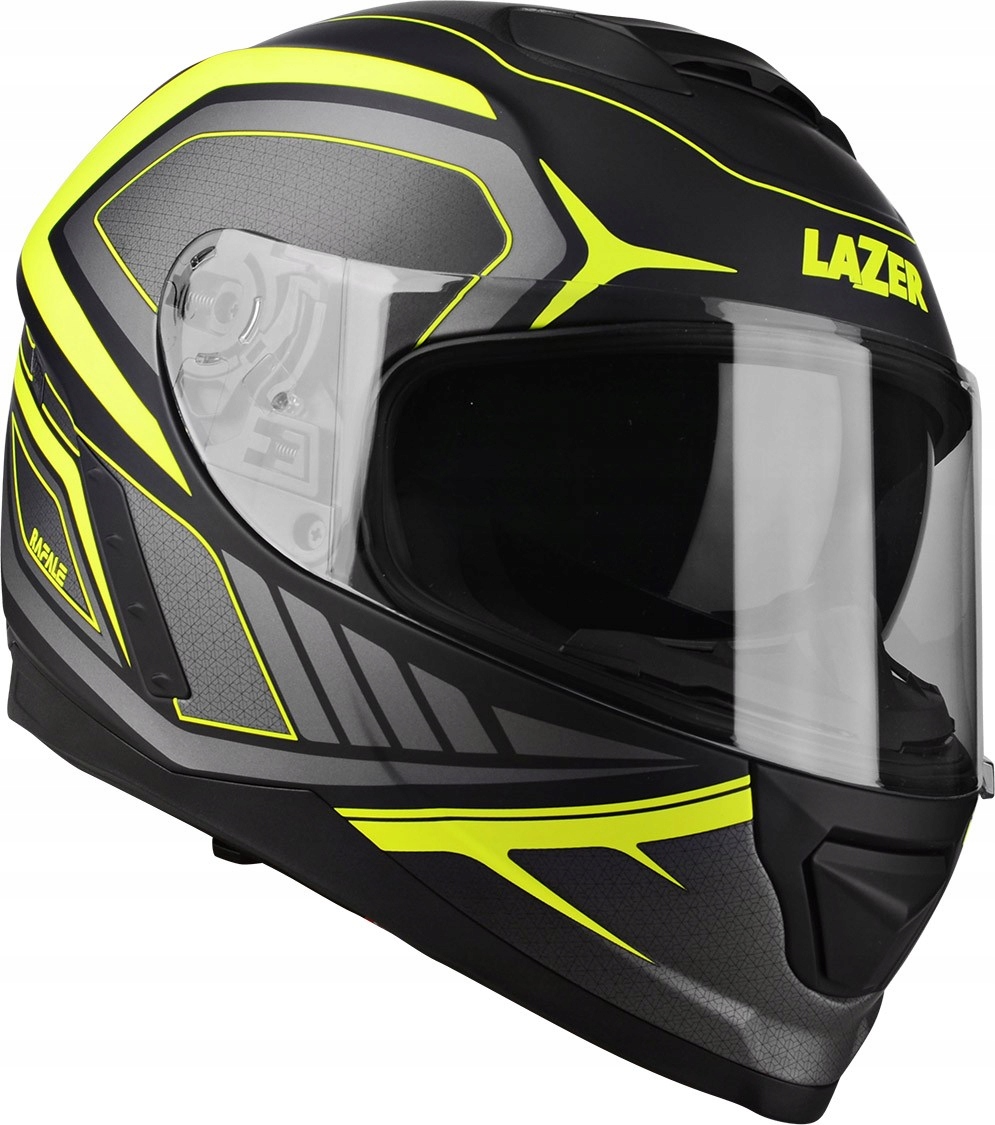 PRILBA LAZER ČIERNA ŽLTÁ MOTOCYKLOVÁ