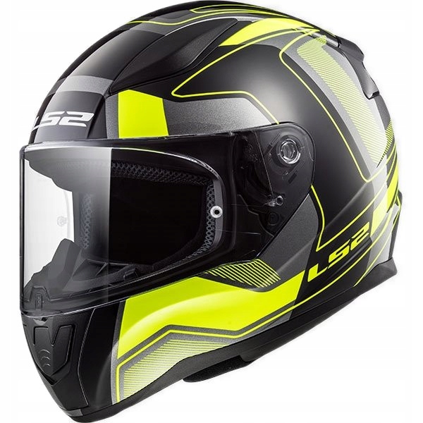 PRILBA NA MOTOCYKLE LS2 FF353 CARRERA ČIERNA ŽLTÁ XS