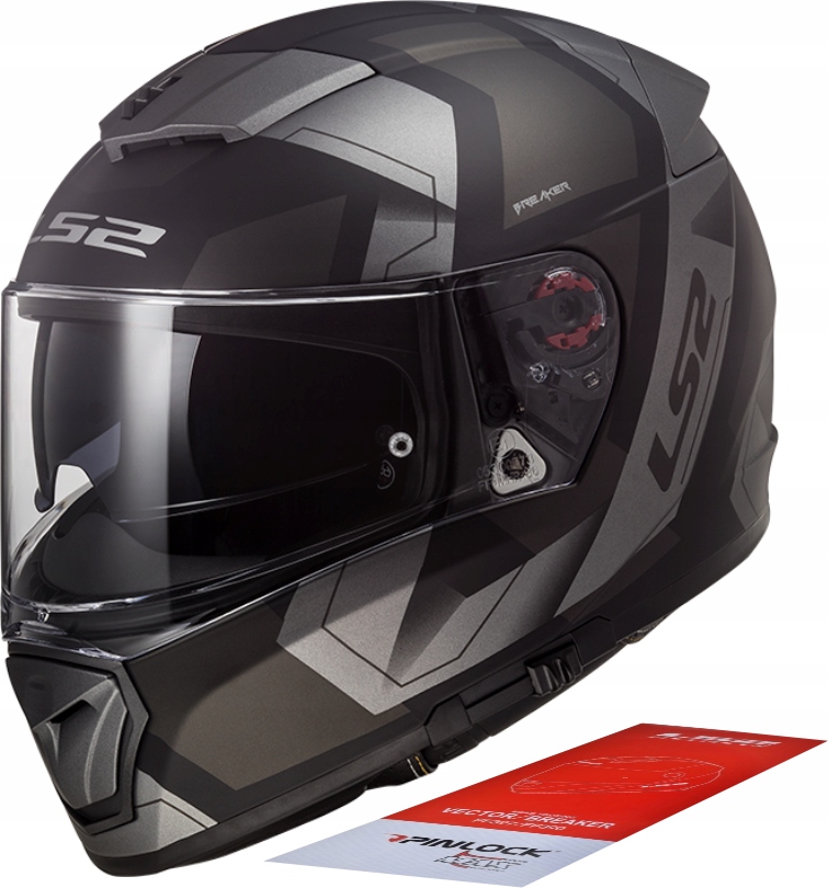 PRILBA NA MOTOCYKLE LS2 FF390 BREAKER MAT TITAN - XXL