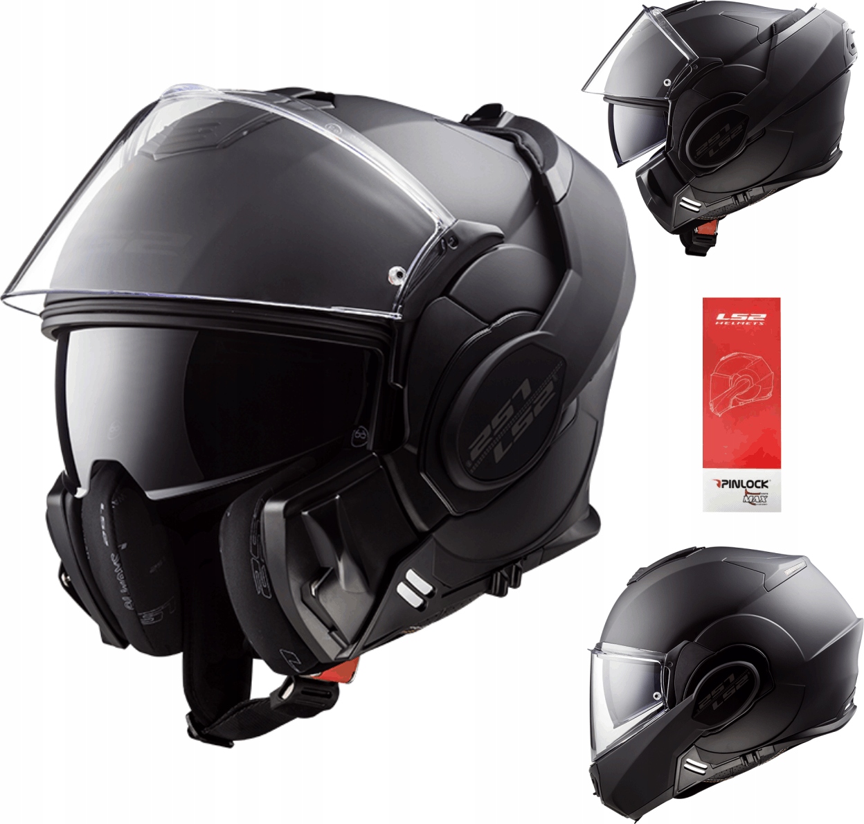 PRILBA NA MOTOCYKLE LS2 FF399 VALIANT NOIR MAT - S.