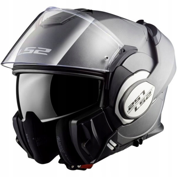 PRILBA NA MOTOCYKLE LS2 FF399 VALIANT SOLID TITAN L