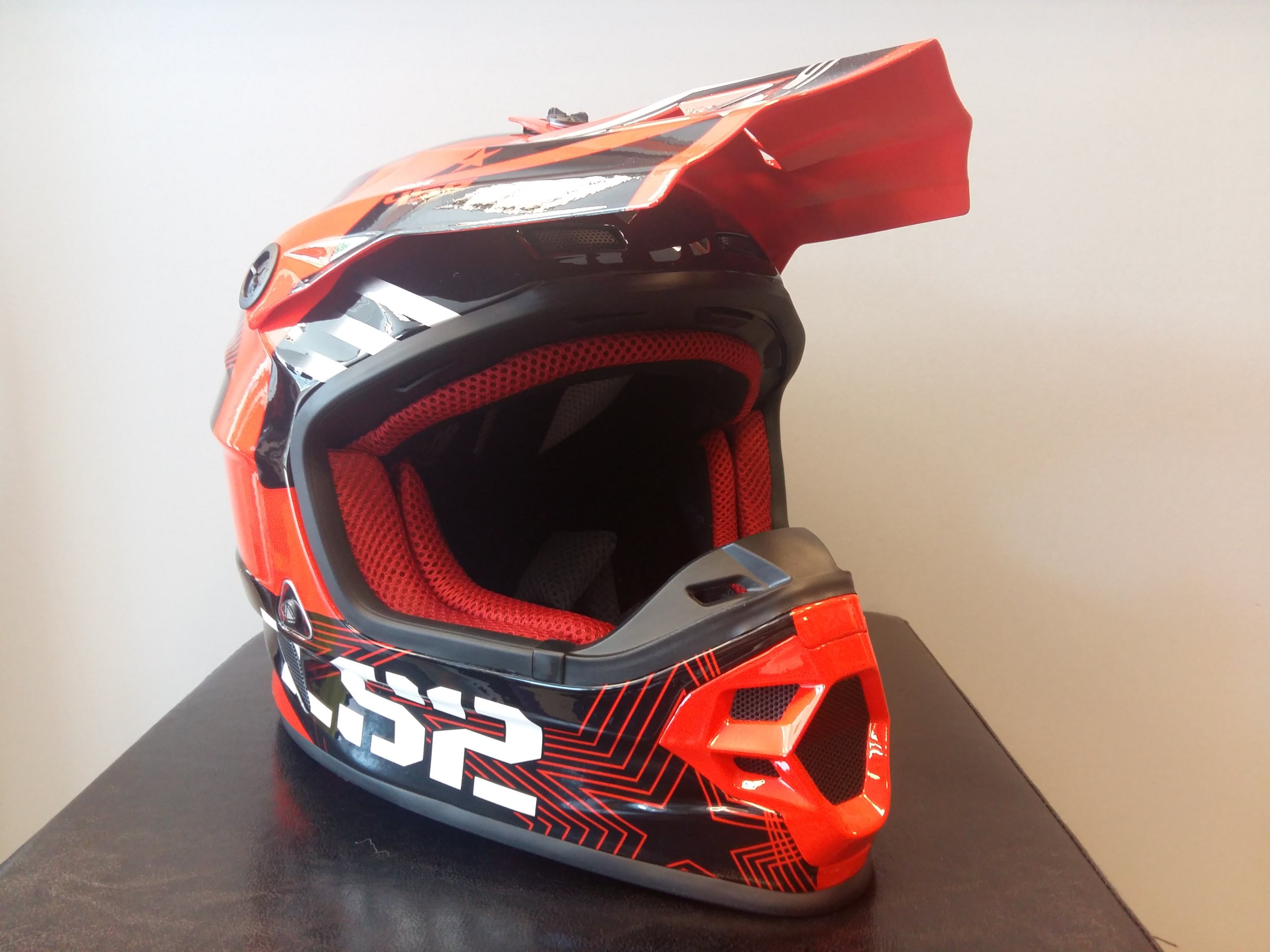 PRILBA NA MOTOCYKLE LS2 MX 456 LIGHT RALLIE RED BLACK