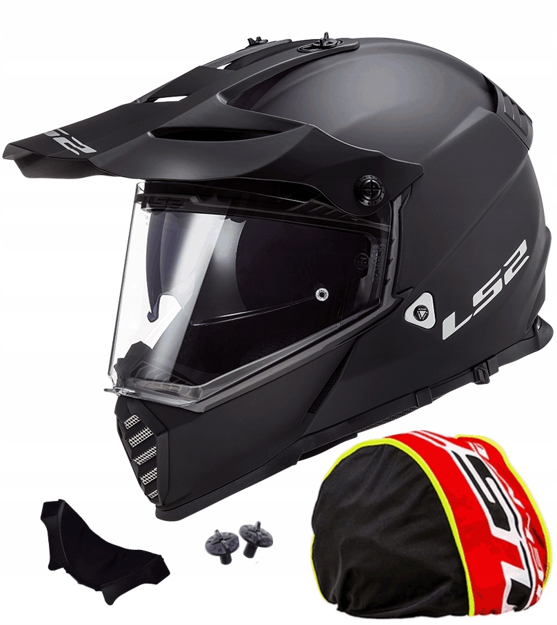 MOTOCYKLOVÁ PRILBA LS2 MX436 PEVNÁ ČIERNA - XXL