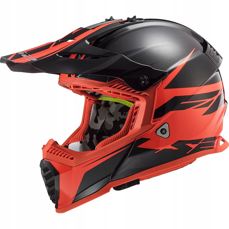 PRILBA NA MOTOCYKLE LS2 MX437 ROAR MAT - S